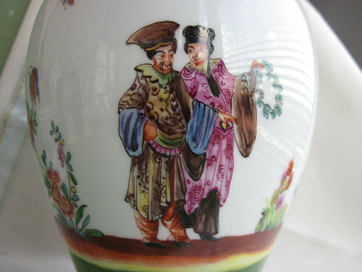 MEISSEN 2脚 マイセン(Meissen)、蓋つき壺、シノワズリ、2級品 – アンティーク
