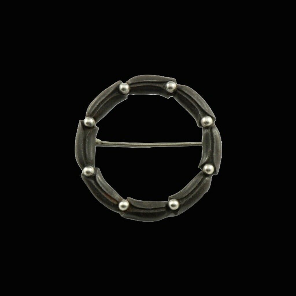 Georg Jensen. Iron Brooch with Silverballs #5012A - Arno Malinowski