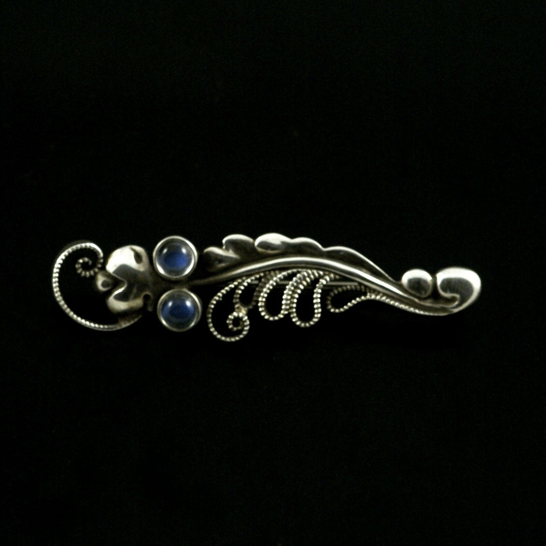 Georg Jensen. Sterling Silver Brooch with Moonstones #184.