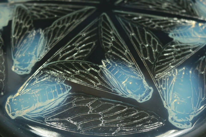 Rene Lalique Opalescent Glass 'Cigales' Box
