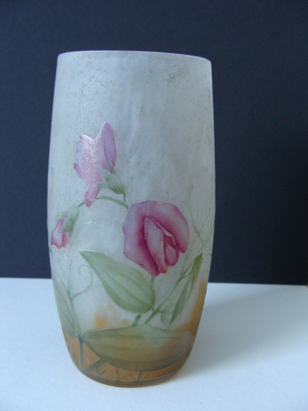 Daum Jugendstil Vase Dekor Wicke