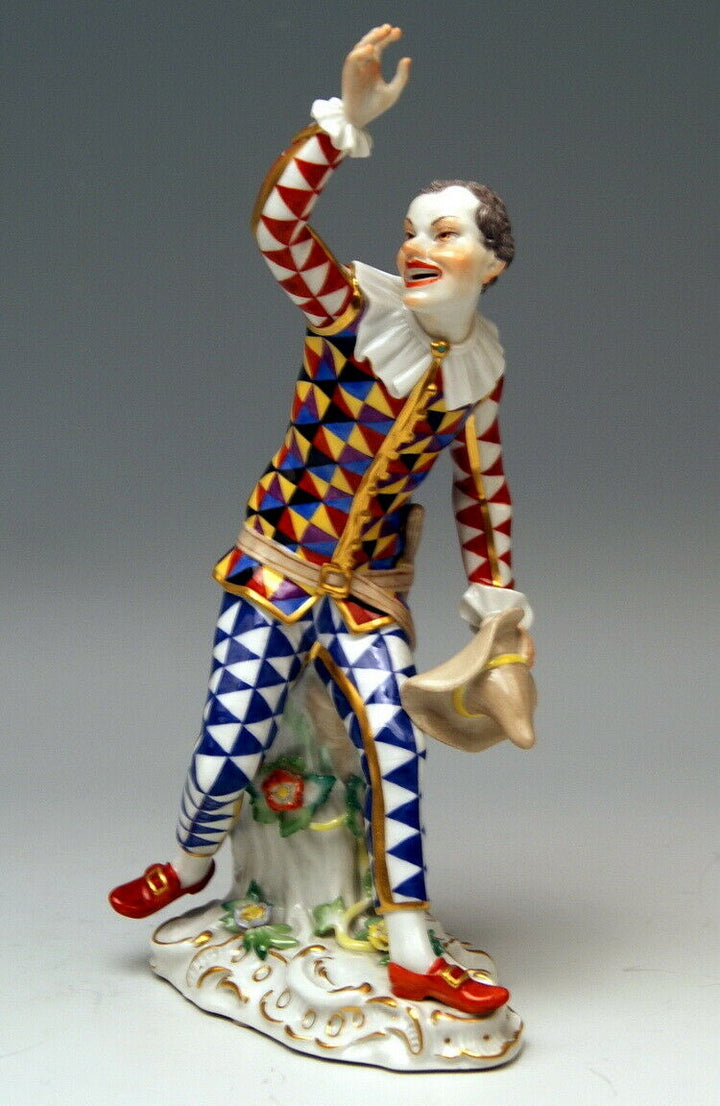 邁森 MEISSEN マイセン FIGUR HARLEKIN MIT HUT HARLEQUIN WITH HAT KÄNDLER MNR: 64549