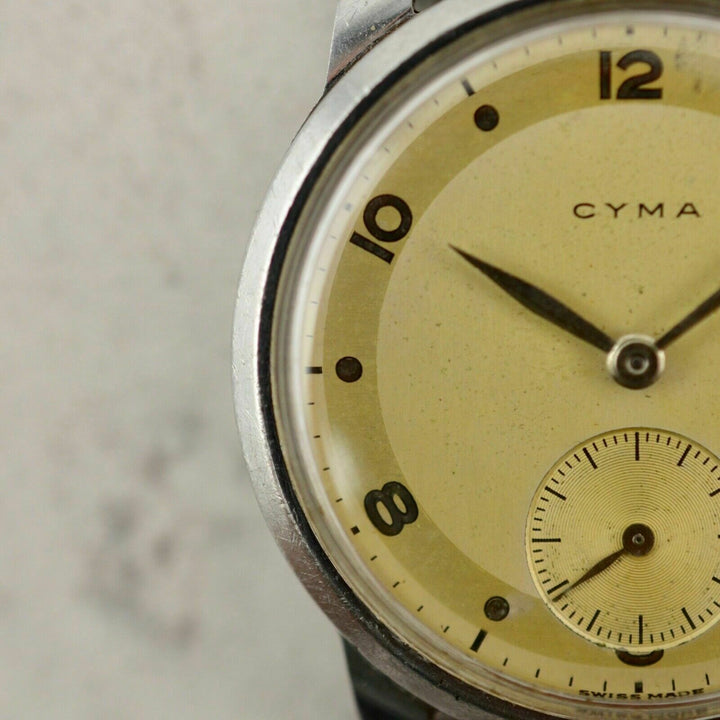 C.1945 Vintage CYMA Calatrava watch cal.234 in stainless steel