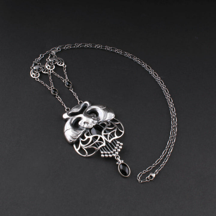 ジョージジェンセン(Georg Jensen)　シルバーペンダント　ブラックアゲート　#１　2014年