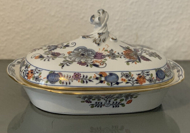 Porcelain, Meissen, Tureen, Blue Onion Royal, COLORFUL, RARE