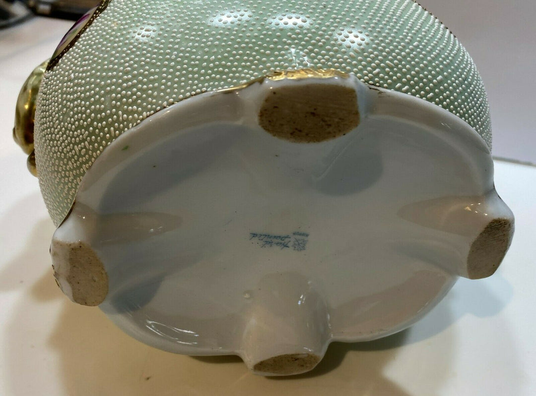 オールドノリタケ メイプルリーフ印 ピンクローズの花瓶