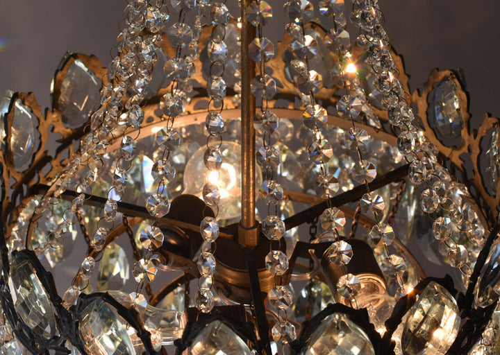 Easy Fit Antique / Vintage Crystal Chandelier, Empire Style Home Crystal Lamp