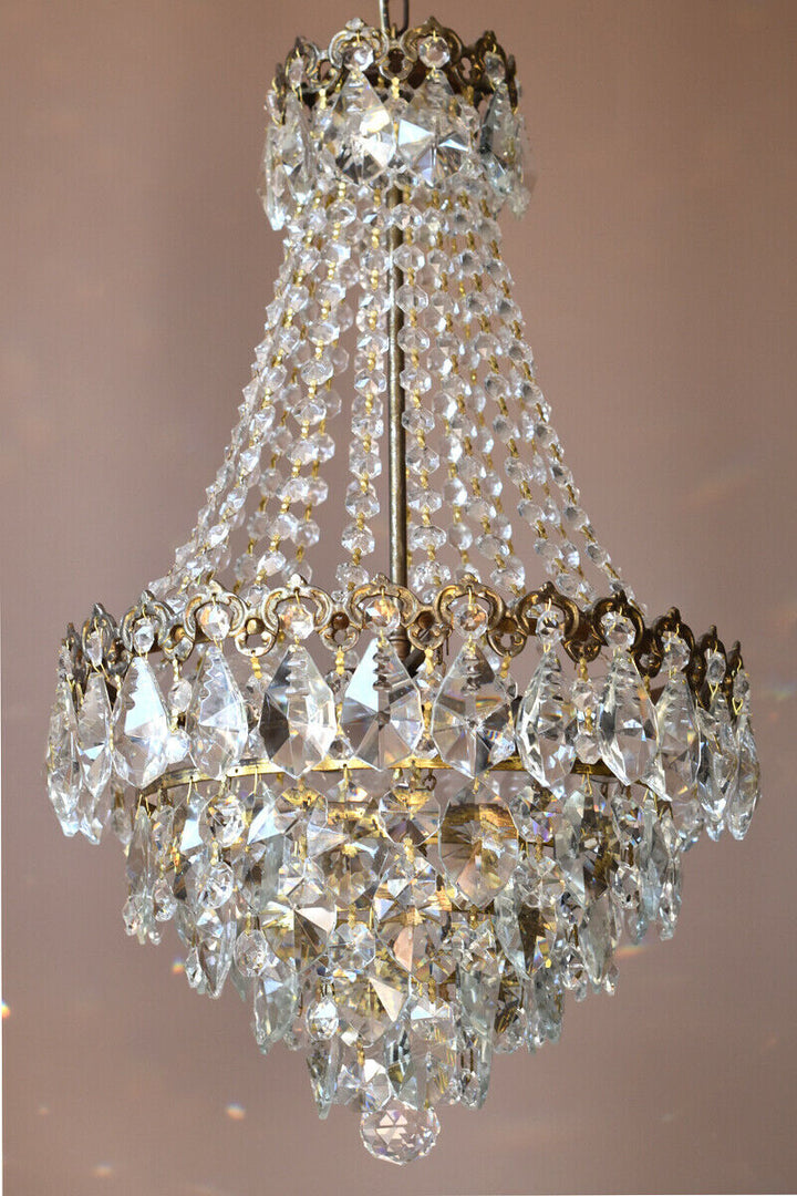 Crystal Home Lighting Chandelier French Vintage Antique Lamp Chandelier Lighting
