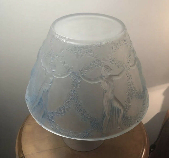 Lampe Six Danseuses Verre Patiné Rene Lalique R.Lalique Glass Lamp Dancing Women