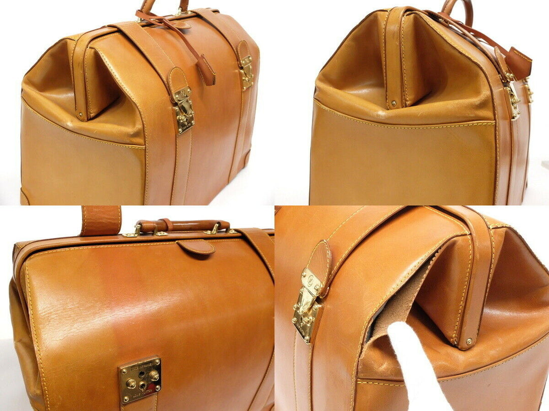 AUTH LOUIS VUITTON SPO Doctor Bag Travel Case Hand Bag Caramel Nomade