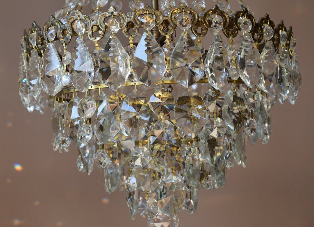 Crystal Home Lighting Chandelier French Vintage Antique Lamp Chandelier Lighting