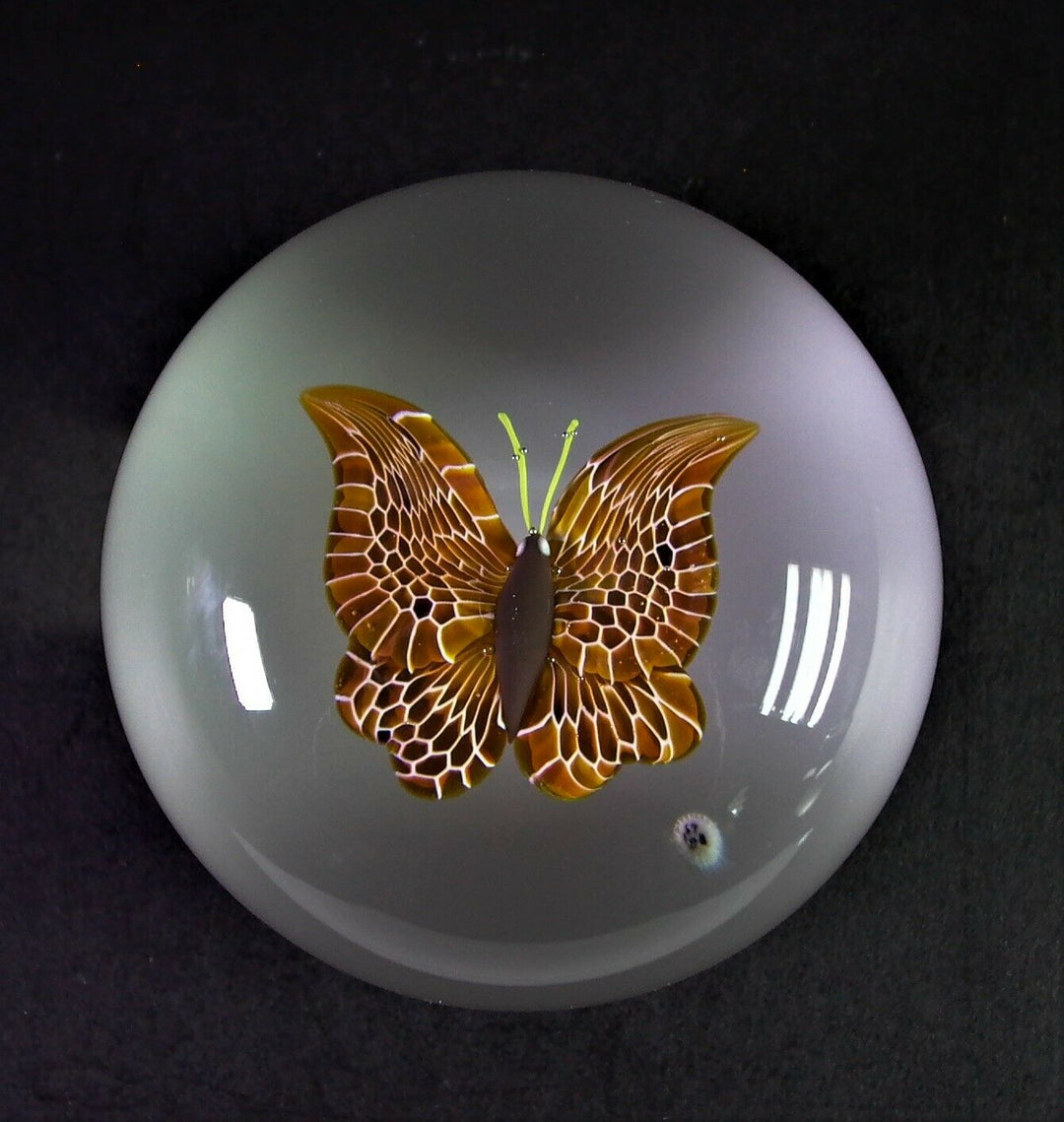edles Paperweight BACCARAT 1978 - EXOTIC BUTTERFLY - lim. Edition No 53/125