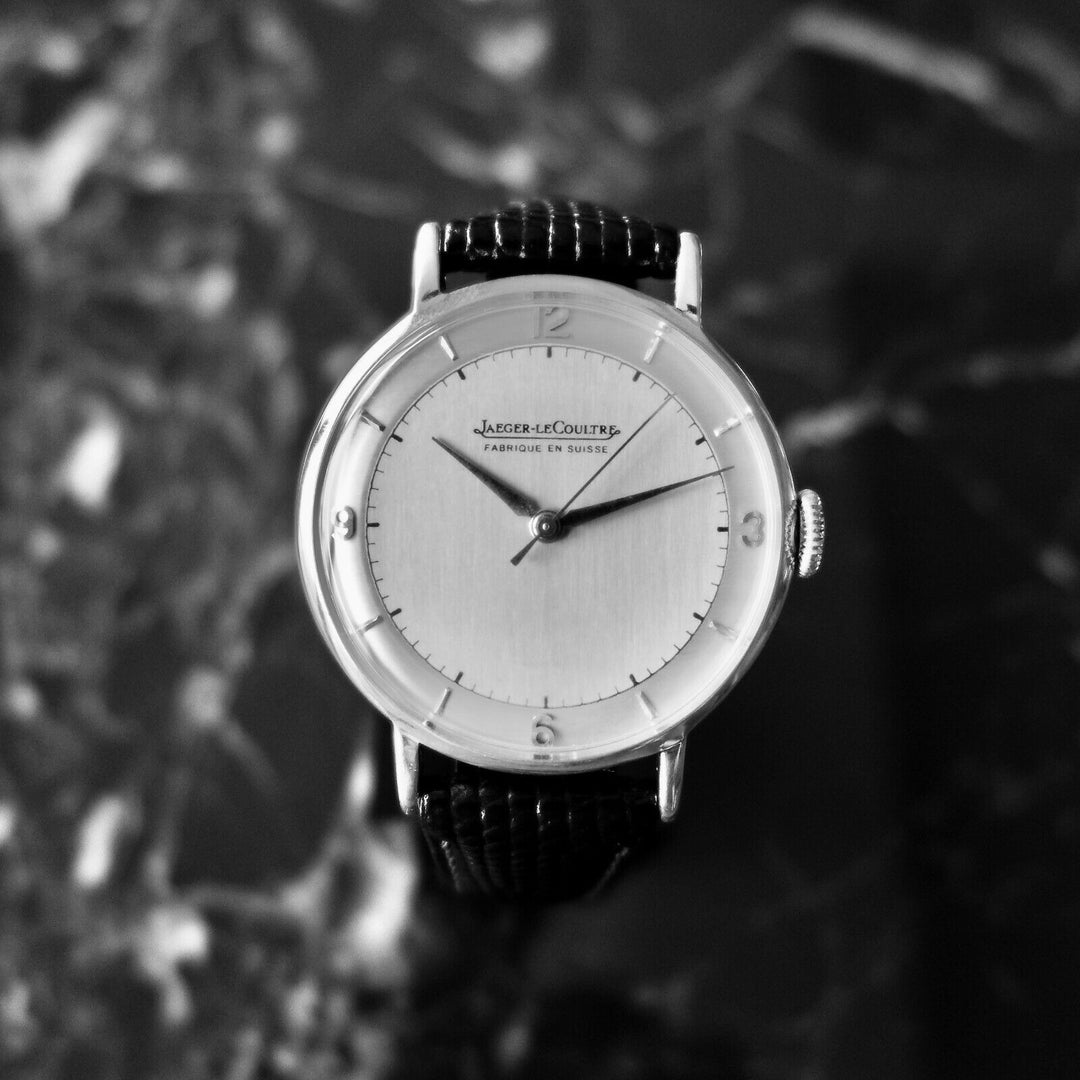 ジャガー　ルクルト　美しいヴィンテージ男性用腕時計　1940年代製　オーバーサイズ(36ｍｍ)　18K