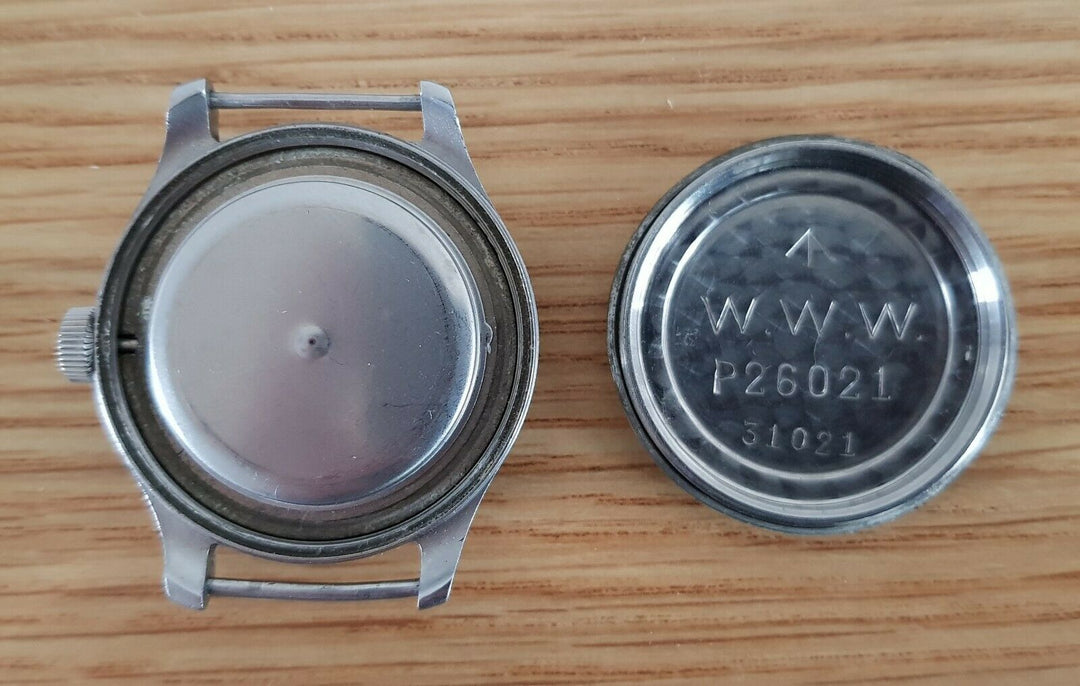 オーバーホール済み　WW2  シーマ　WWW  ミリタリー　参考番号234 メンズ　ダーティ・ダース　腕時計