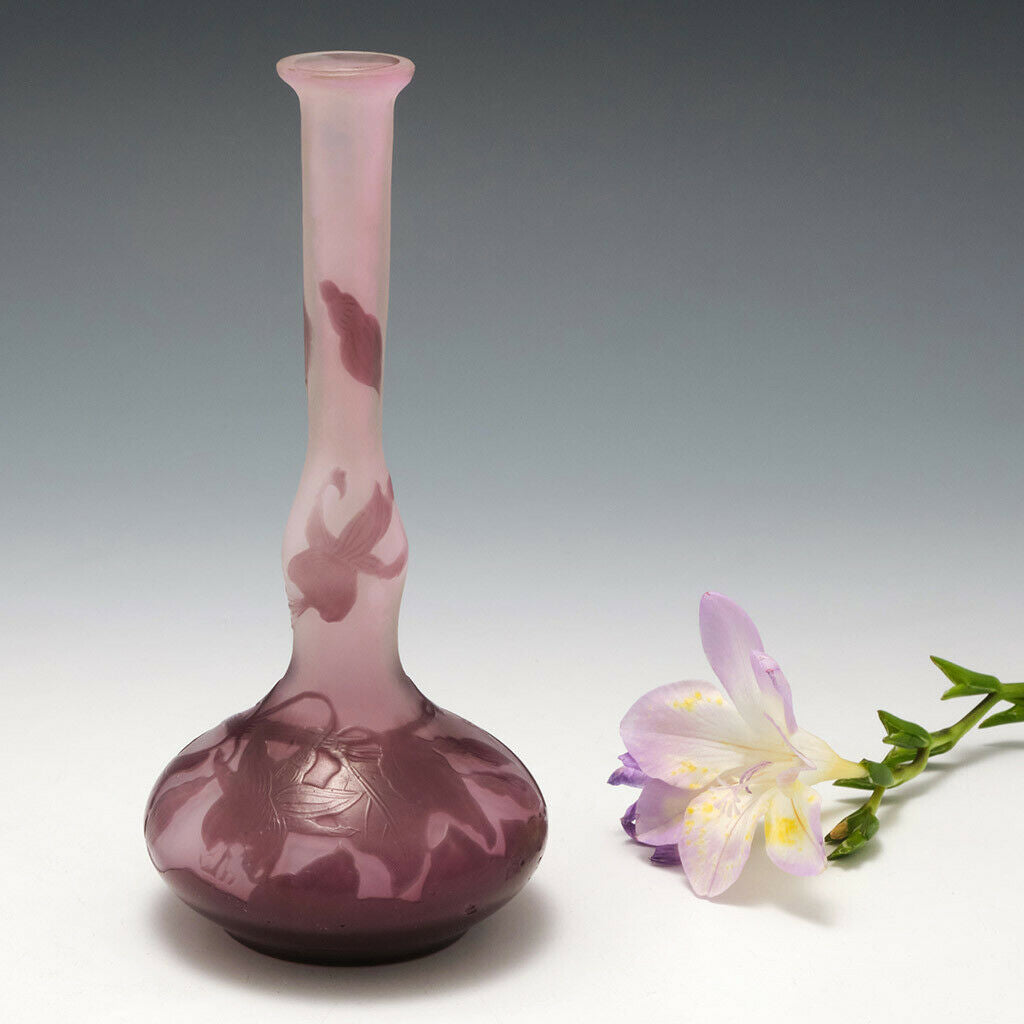 An Elegant Galle Solifleur Vase c1910