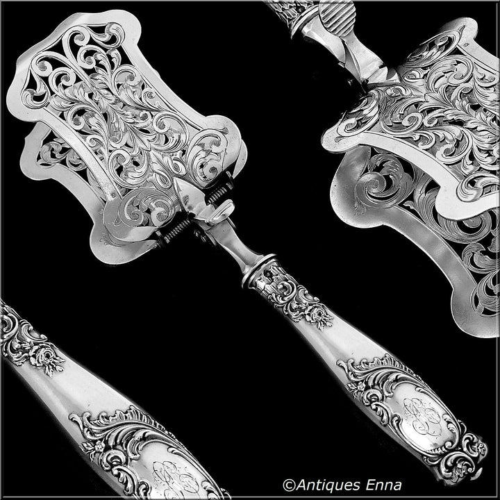 Ravinet D'Enfert French Sterling Silver Asparagus Pastry Toast Server