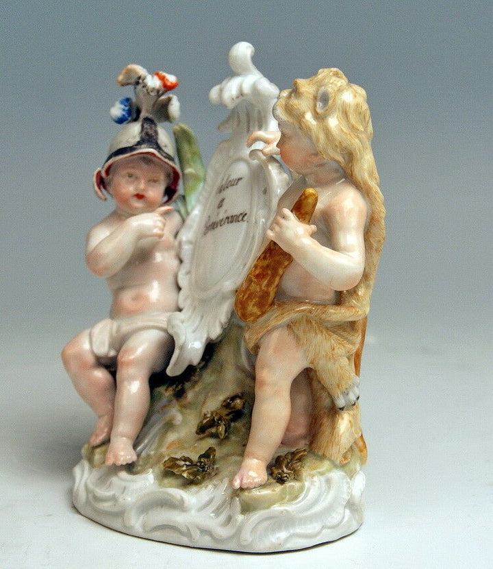 MEISSEN マイセン FIGUR PUTTEN AMORETTEN MARS HERKULES MARCOLINI 1774-1814 NR:1656