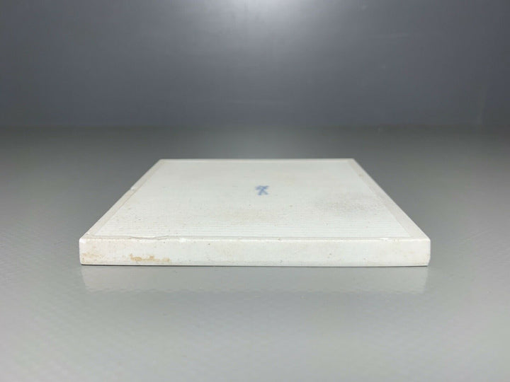 MEISSEN FLIESE KACHEL JAGD WILDSCHWEIN WILDMALEREI NACH RIDINGER 10x10cm 1.WAHL