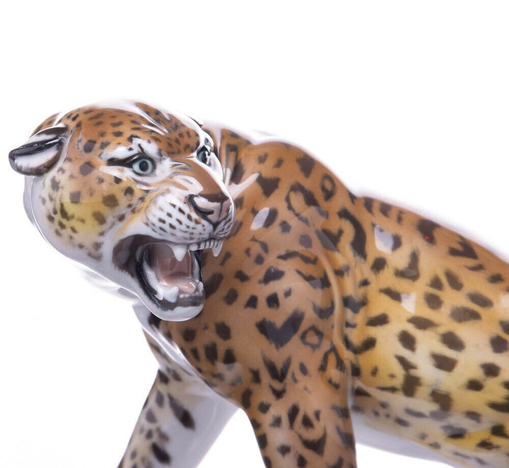 Figur Leopard Rosenthal von Hugo Meisel Tierfiguren 1. Wahl 1973 1953-56 40cm