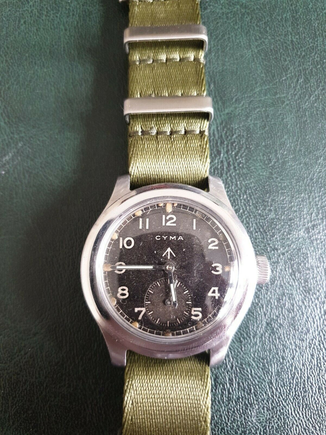 Vintage CYMA Dirty Dozen Military WW2 Watch. Swiss. Lovely Example.