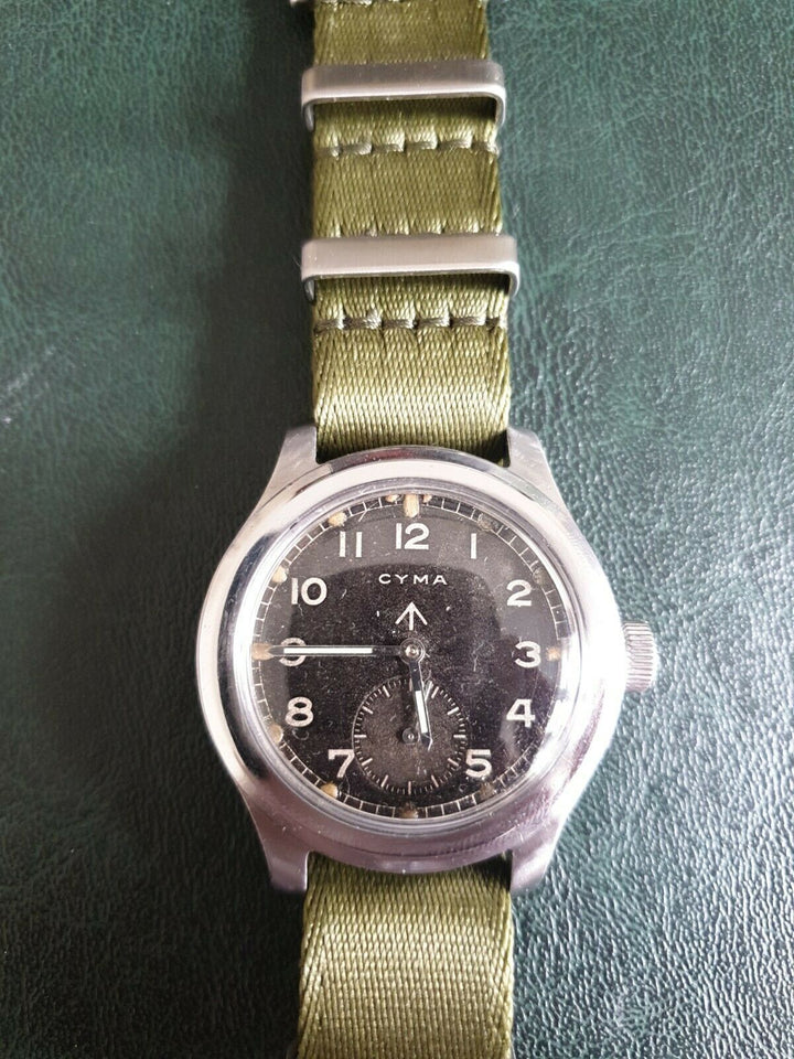 Vintage CYMA Dirty Dozen Military WW2 Watch. Swiss. Lovely Example.