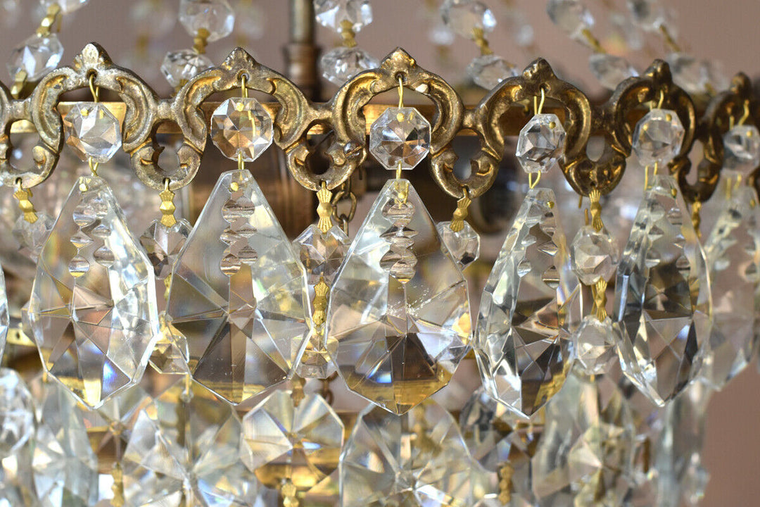 Crystal Home Lighting Chandelier French Vintage Antique Lamp Chandelier Lighting