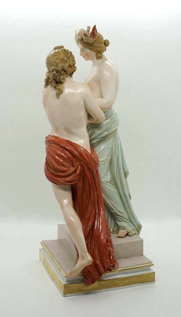 邁森 MEISSEN マイセン FIGUR GRUPPE HERO UND LEANDER CH.L. JUECHTZER MNR: I11 UM 1850