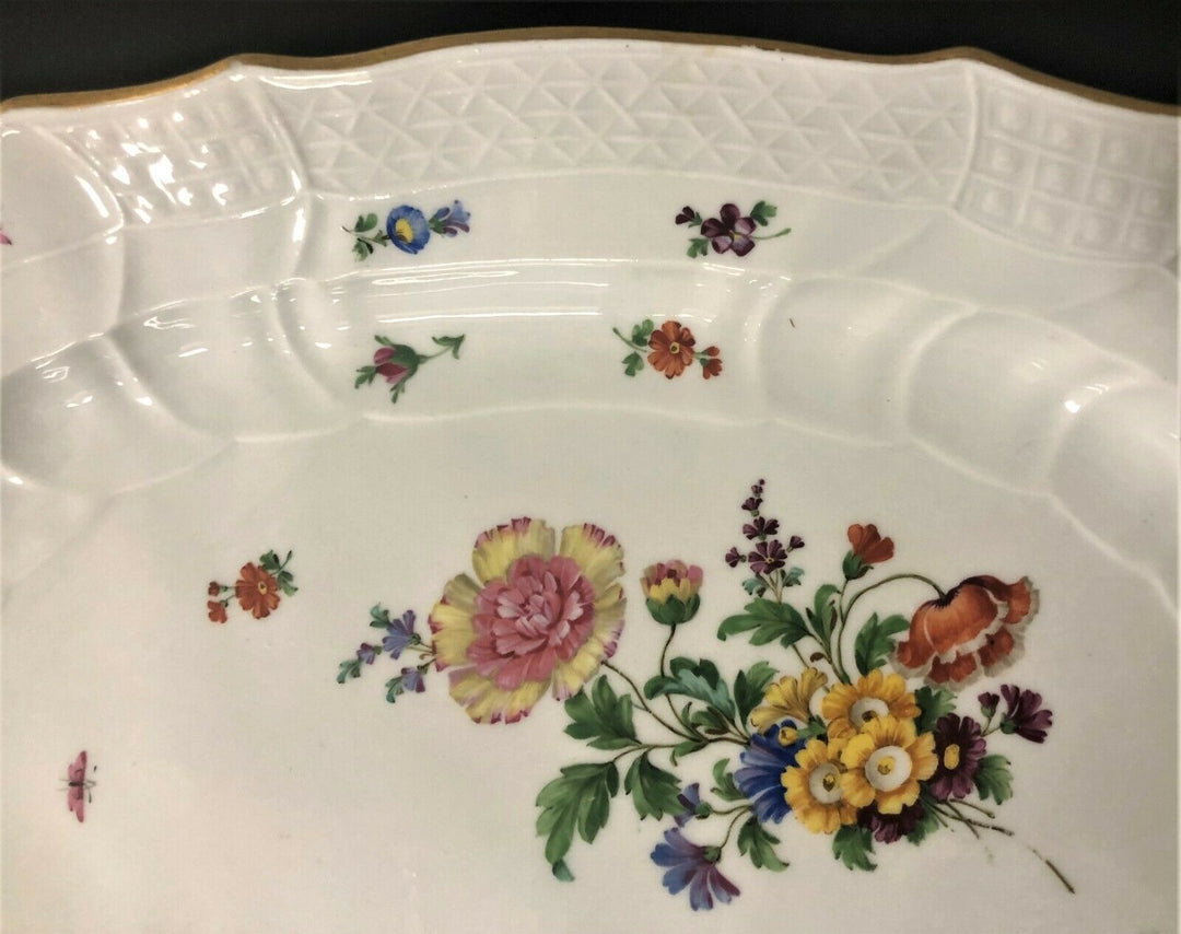Large Original Meissen Insects / Bugs Serving Tray/Platter