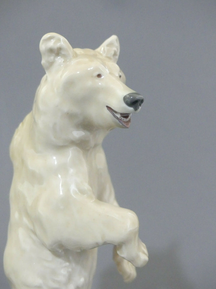 ⚔ Meissen Bär stehend Braunbär Figur V125 TOP 1.Wahl - Erich Hösel Pfeifferzeit