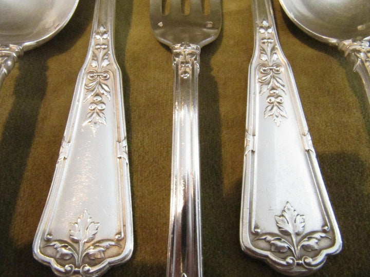 1900 french 950 silver dinner forks 6 spoons Puiforcat Regence 583gr 20,56oz