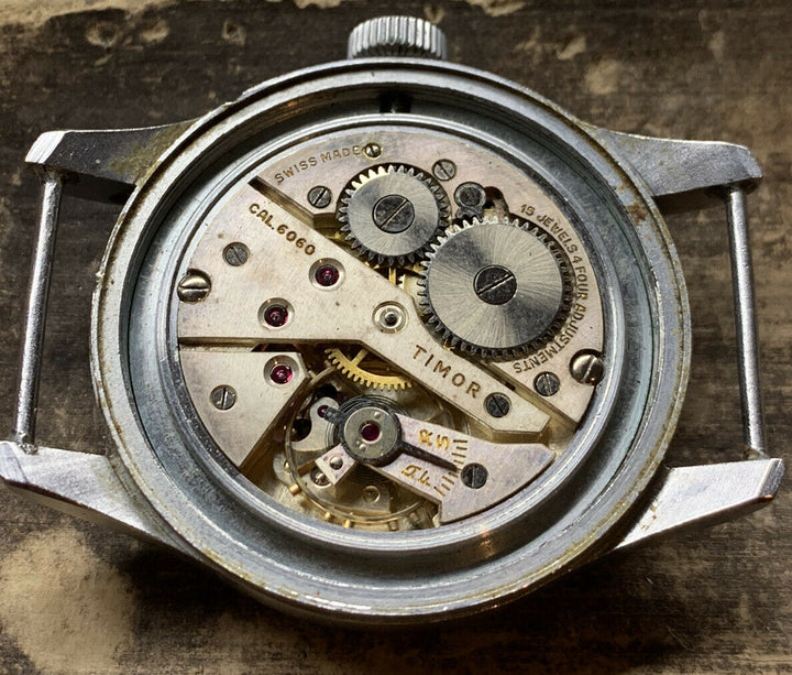 1940年代 SS ミリタリー ティモール WWW ダーティ ダース 腕時計