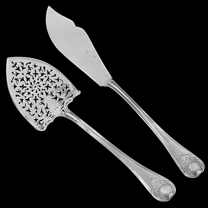 Puiforcat Rare French All Sterling Silver Dessert Hors D'oeuvre Set 4 Pc