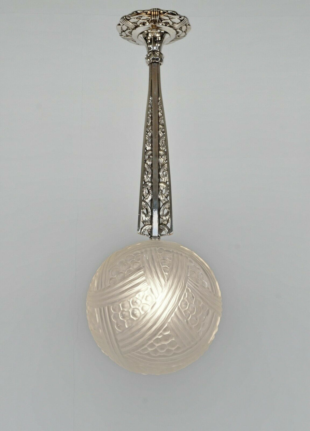 GUILLAUMIN ET BACHMANN & HANOTS : FRENCH 1930 ART DECO PENDANT LAMP ..... france