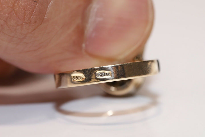 オールド オリジナル 14K ナチュラルダイヤモンドのロシアンリング