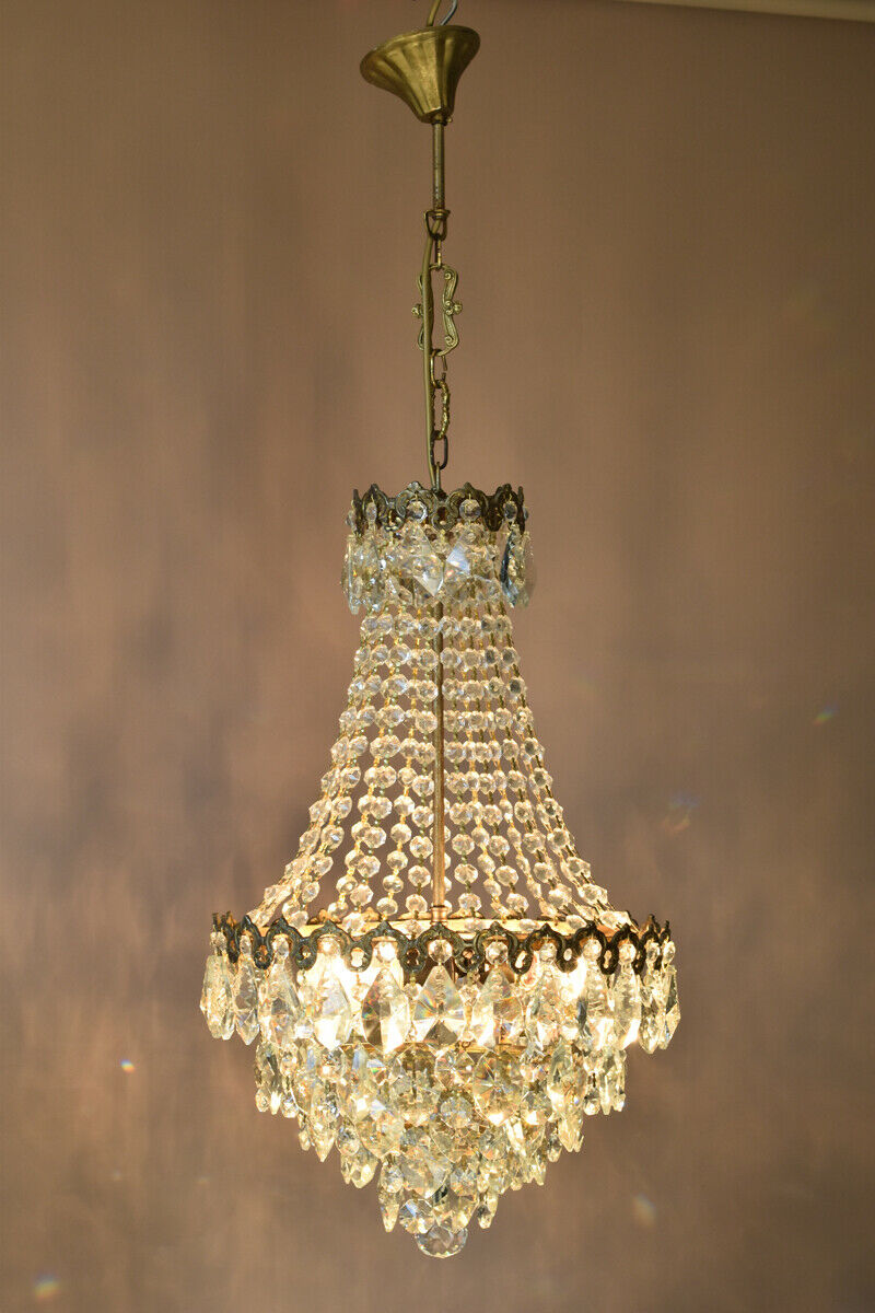 Crystal Home Lighting Chandelier French Vintage Antique Lamp Chandelier Lighting