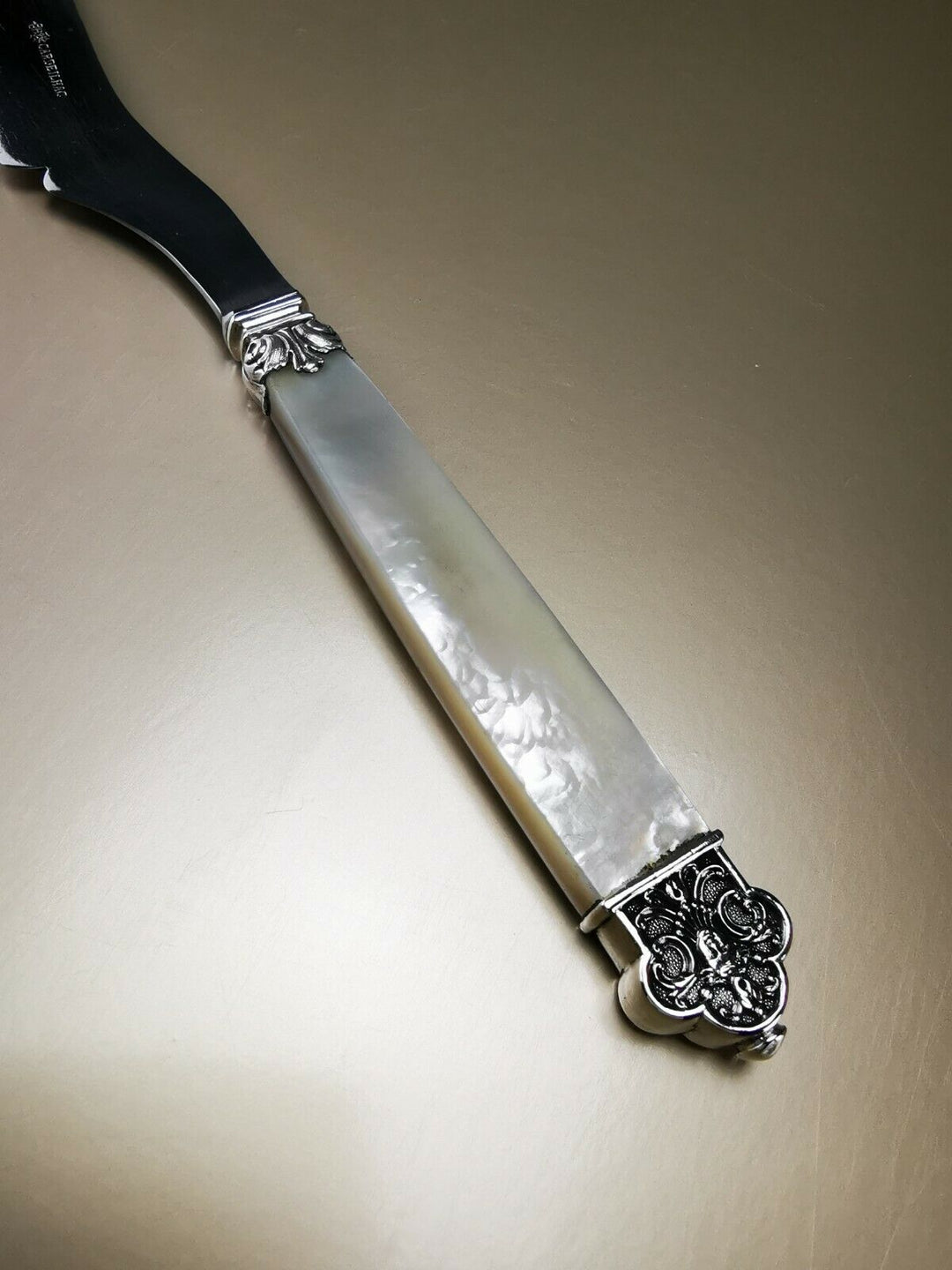CARDEILHAC - Renaissance Mascaron service knife French antique