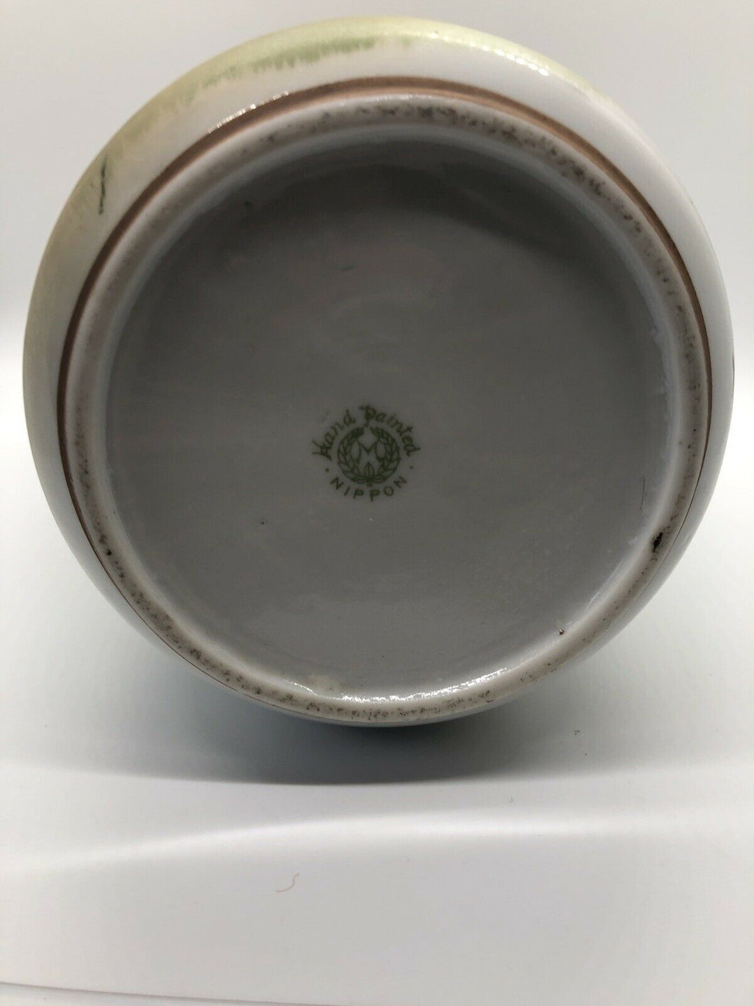 Large NIPPON NORITAKE FLORAL VASE Antique Soft Matte Finish
