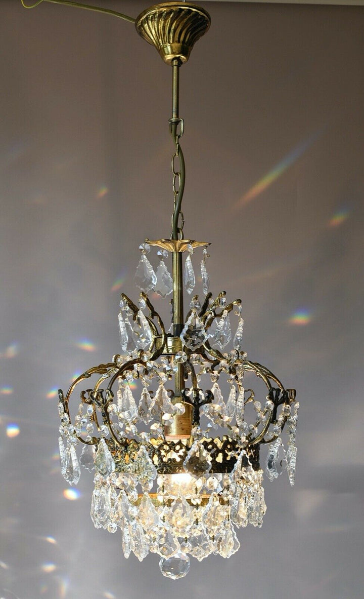 Rare Antique Style French Lamp Crystal Chandelier Home Living Interior Lighting