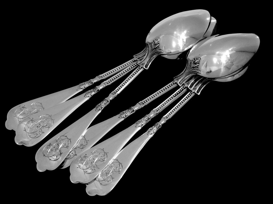 Linzeler French Sterling Silver Flatware Set 48 pc w/chests Neo Classical