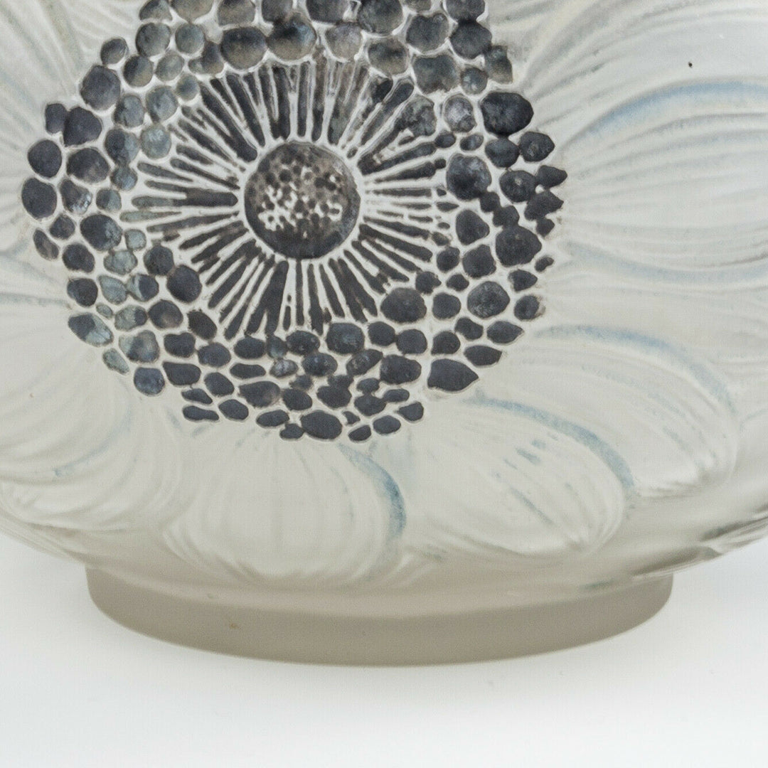 Rene Lalique Glass Dahlias Vase Designed 1923 Marcilhac 938