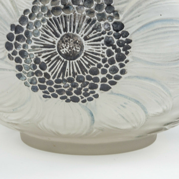 Rene Lalique Glass Dahlias Vase Designed 1923 Marcilhac 938