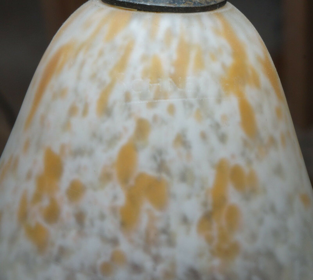 シュナイダー兄弟　小さなアールデコランプ　フランス製　錬鉄製　1925年　1930年