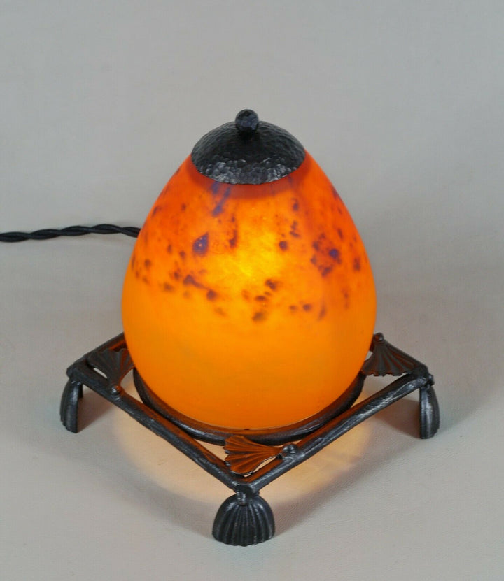 シュナイダー　アールデコランプ　フランス製　1925年　1930年　錬鉄製　