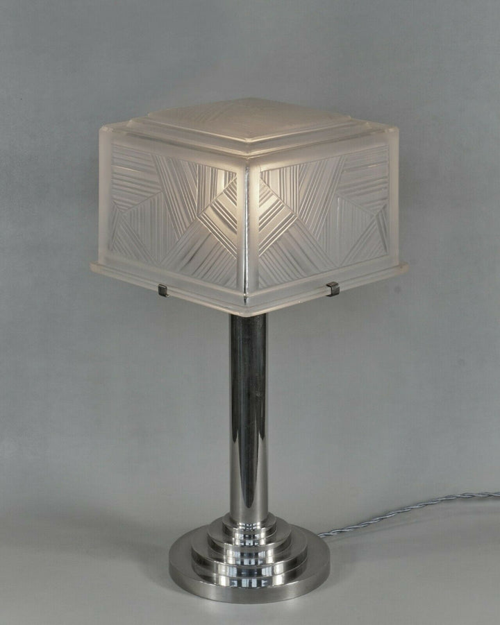SABINO : large French 1930 art deco lamp ................ muller daum era France