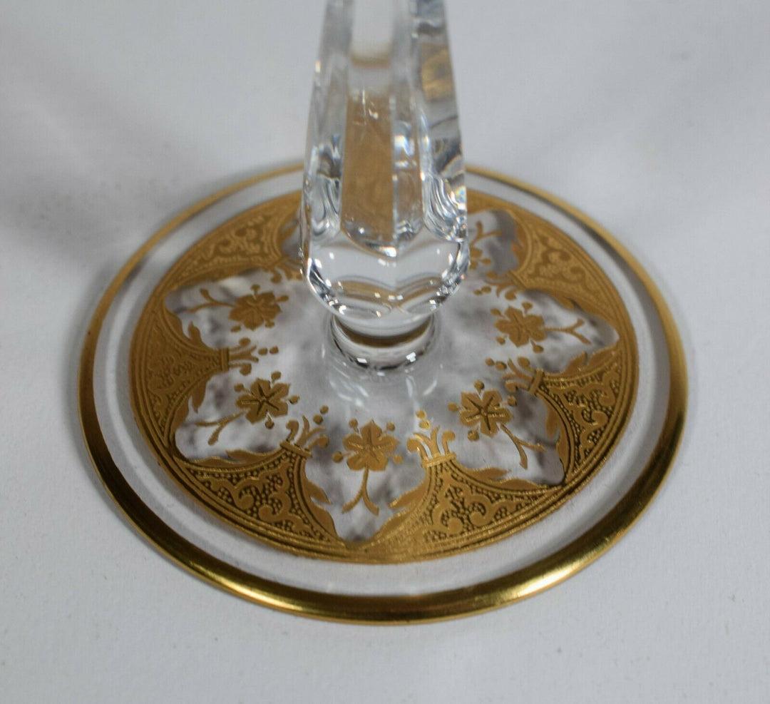 Baccarat Prestige Gold Crystal Champagne Flute
