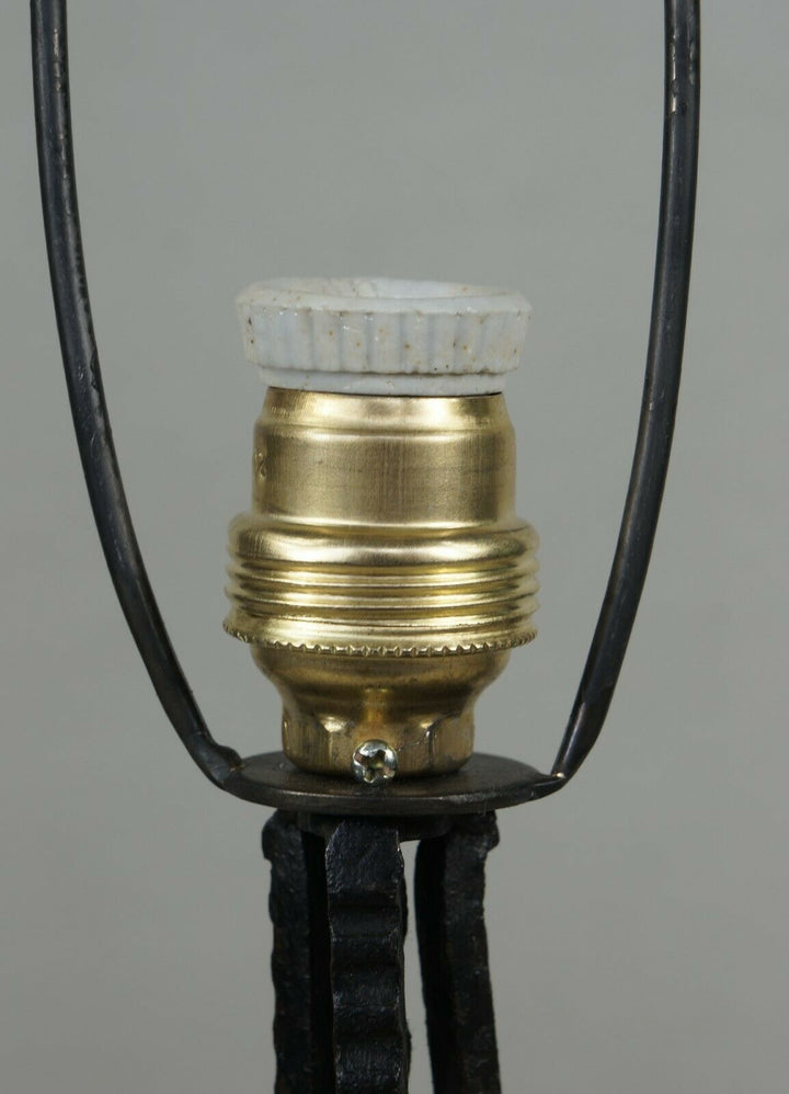 デュゲ　フランス製アールデコランプ　1930年　錬鉄製