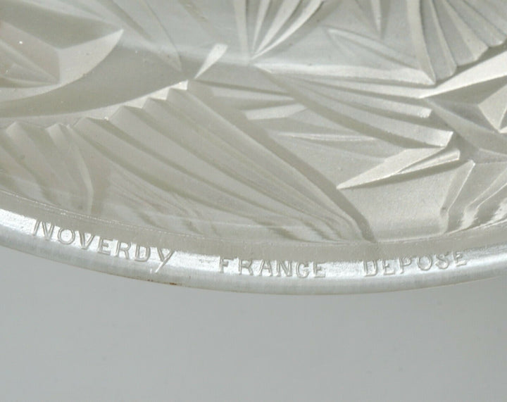 NOVERDY : FRENCH 1930 ART DECO PENDANT CHANDELIER .............. lamp muller era