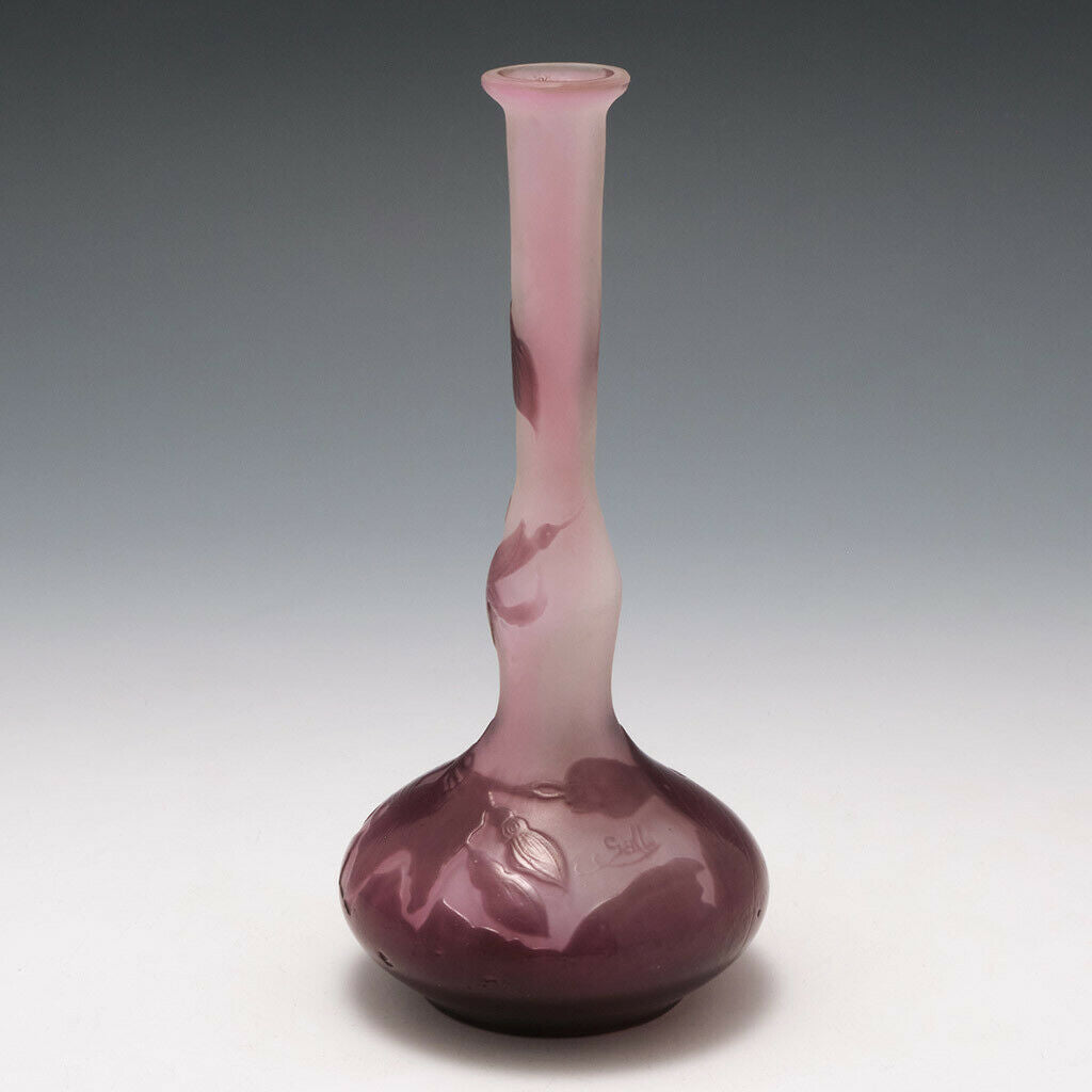 An Elegant Galle Solifleur Vase c1910