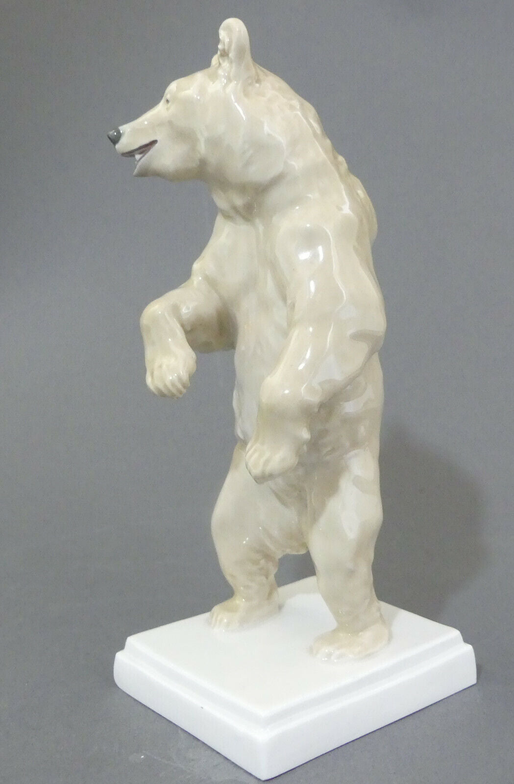 ⚔ Meissen Bär stehend Braunbär Figur V125 TOP 1.Wahl - Erich Hösel Pfeifferzeit