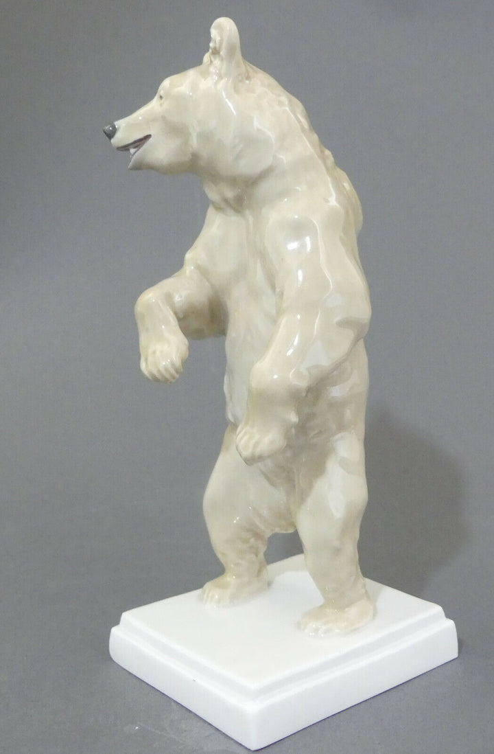 ⚔ Meissen Bär stehend Braunbär Figur V125 TOP 1.Wahl - Erich Hösel Pfeifferzeit